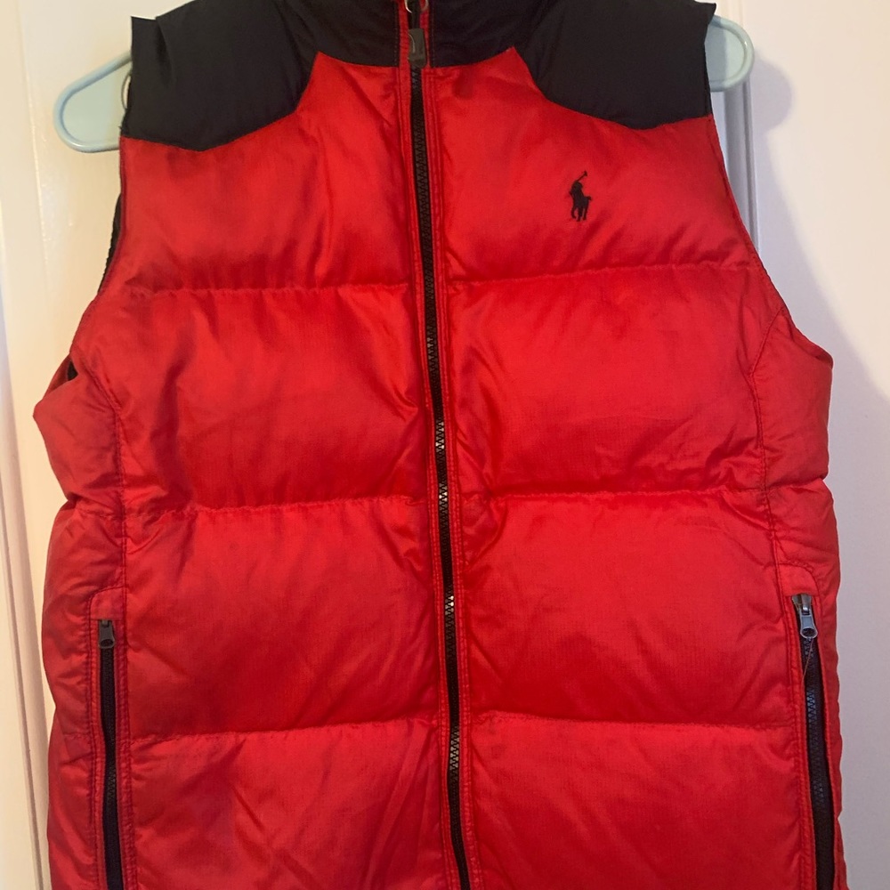 Ralph Lauren Vest Red Black 10 12